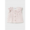 Detská bavlnená blúzka Mayoral 1105.4E.Baby.PPYA ružová 80