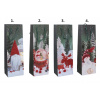 Wiky Vianočná taška na fľašu 12x36x9cm - náhodný
