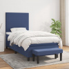 zahrada-XL Boxspring posteľ s matracom modrá 100x200 cm látka 3136419