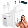 VHODNÁ NABÍJAČKA PRE XIAOMI 120W USB-A TYPE-C BIELA RÝCHLE NABÍJANIE