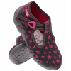 Ren But detské papuče na suchý zips sivé, veľkosť 23