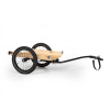 KLARFIT Companion Travel, nákladný príves, 40 kg, príves za bicykel, čierna/drevo (BCT1-CARGOBULL-TRVL1)