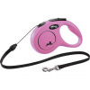 Flexi New Classic S šnúra 5 m, max.12kg, - ružová