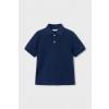 Detská bavlnená polokošeľa Mayoral 150.5A.Mini.PPY2 tmavomodrá 116