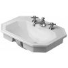 Duravit 1930 - Umývadlo nábytkové, 58x47 cm, s prepadom, 1 otvor na batériu, WonderGliss, biela 04765800001