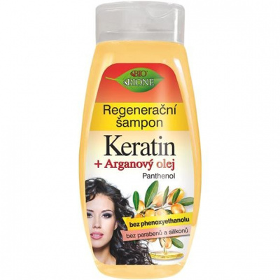BIONE COSMETICS Bio Keratin + Arganový olej Regeneračný šampón 260 ml