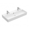Villeroy & Boch Memento 2.0 - Dvojumývadlo nábytkové 100x47 cm, s prepadom, 2 otvory na batériu, alpská biela 4A221L01
