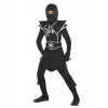 Kostým pre chlapca - Čierne šaty Ninja Scorpion Strieborné svaly (Kostým pre chlapca - Čierne šaty Ninja Scorpion Strieborné svaly)