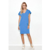 Denné šaty M730 - Makadamia 40-42 Modrá