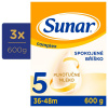 3x SUNAR Complex 5 Mlieko dojčenské 600 g VP-F114120