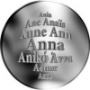 Česká jména - Anna - stříbrná medaile