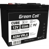 GREEN CELL 55Ah Batéria AGM CUBE IP54 12V VRLA GEL DEEP CYCLE