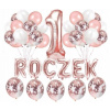 Balóny na párty - Sada balónikov za rok dievča Rose zlaté 1 (Balóny na párty - Sada balónikov za rok dievča Rose zlaté 1)