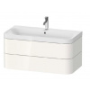 Duravit Happy D.2 Plus - Skrinka s umývadlom, 48x98x49 cm, 2 zásuvky, biela vysoký lesk HP4348O2222