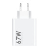 Xiaomi MDY-14-EW USB-A 67W Cestovná nabíjačka White (Bulk balenie)