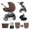 KINDERKRAFT Prime 3 + Mink Pro 2 i-Size velvet mocca 2026