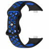 Silikónový perforovaný remienok pre Xiaomi Redmi Watch 4 a 5 a Smart Band 8 Pro a 9 Pro Farebný variant: čierna s modrou