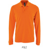 SOL's Collection Polokošile Perfect LSL Men, piqué, dlouhý rukáv, pánská COT25208723505-orange 2XL Oranžová
