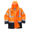 PORTWEST ESSENTIAL 5V1 S766 / Reflexná bunda 5v1 - HV oranžová/námorná modrá XS