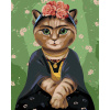 Maľovanie podľa čísel – Frida Kahlo ako mačka, 40 × 50 cm, napnuté plátno na rám 8596530068174