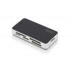 DIGITUS Čtečka karet USB 3.0 s připojovacím kabelem USB 1m Podpora karet MS / SD / SDHC / MiniSD / M2 / CF / MD / SDXC