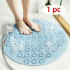 Kúpelňová predložka - Blue-1pc Vogsic Round PVC Bath Mat s anti-PVC (Kúpelňová predložka - Blue-1pc Vogsic Round PVC Bath Mat s anti-PVC)