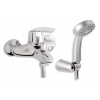 NOVASERVIS METALIA 56 batéria vaňová nástenná so sprchovým setom, rozteč 150mm, chróm, 56020,0