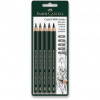 FABER-CASTELL Castell 9000 Jumbo, šesťhranná – súprava 5 tvrdostí