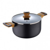 Hrniec BERGNER s nepriľnavým povrchom a pokrievkou 24 cm Earth Black