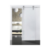 Posuvné dvere sklenené 820 x 2043 mm, sklo satinato