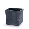PROSPERPLAST Kvetináč URBI SQUARE LOW EFFECT 24cm antracit