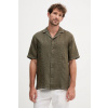 Ľanová košeľa Frescobol Carioca 2588.842 zelená XL