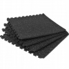 Rohož pre gorilla športové vybavenie 120 cm x 120 cm čierna (Mat Puzzle so zvýšenou gumovou pevnosťou)