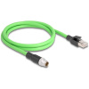 Delock 80441 RJ45 / M12 sieťové káble, prepojovacie káble SF/UTP 1.00 m zelená 1 ks; 80441