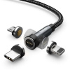 Essager Victron Magnetic USB-A na USB-C/Lightning, 3A, 1m EXCCXM-WC0G