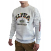 Alpha Industries mikina pánska COLLEGE CAMO Sweater white Veľkosť: S, Farba: biela