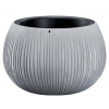KOVOTVAR Kvetinac BETON Bowl, 29/19x20 cm, sivý