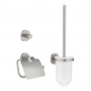 Súprava toaletného príslušenstva Grohe Essentials 3 v 1, Supersteel 40407DC1