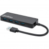 Manhattan 164900 hub USB 3.2 Gen 1 (3.1 Gen 1) Type-A 5000 Mbit/s Čierna (164900)