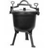 liatinová kanvica stojaca MAĎARSKO MAĎARSKO CAMPFIRE POT gril 10L (LIATINOVÝ HRNIEC STOJACÍ MAĎARSKÝ LOV NA CAMPFIRE GRIL 10L)