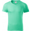 Malfini Slim fit V-NECK Pánske tričko 146 mätová XXL