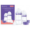 Lansinoh Natural Wave štartovacia sada fľaštičiek 3x cumlík fialová 1x160 ml 1x240 ml