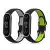 2x Náramok kwmobile Xiaomi Mi Smart Band 6 / Mi Band 6 / Band 5 černá