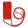 Kryt TopQ iPhone 11 Pro červený so šnúrkou 92492