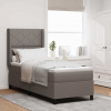 zahrada-XL Postel s boxovou pružinou a matracom & LED v taupe, 80x200 cm, Textília 3343536