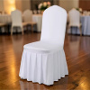 Návleky na stoličky biele, suknicové, 10 kusov v balení