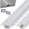 BERGE LED hliníkový profil zapustený 1m - sada