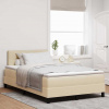 zahrada-XL Posteľ boxspring s matracom Krémová 120 x 200 cm látka 3338683