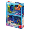 Dino 386143 Puzzle WD Dory sa našla 2 x 77 dielikov