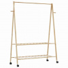 zahrada-XL Vešiak na oblečenie s policami a kolieskami 132x45,5x155,5 cm 4008911